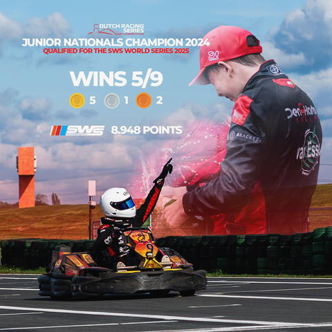 🏁 Michiel Wolters (15) naar de SWS Finale in Campillos 2025! 🇪🇸🔥<br />
<br />
Onze eigen junior rijder Michiel heeft zich uitsluitend via de Dutch Racing Series weten te kwalificeren voor het wereldkampioenschap van de Sodi W Series! 💪<br />
Met 5 overwinningen uit 9 races heeft hij zich verzekerd van een plek in de Junior-klasse van de finale in Spanje. Een enorme prestatie voor dit jonge karttalent!<br />
<br />
👇 Help Michiel op weg naar Campillos!<br />
Op donderdag 5 juni om 18:30 organiseren wij samen met Michiel een speciale kartclinic op Kartcentrum Zwolle. <br />
<br />
De clinic bestaat uit:<br />
🏎️ 10 min vrije training<br />
⏱️ 10 min kwalificatie<br />
🏁 10 min race<br />
📚 Tussen de sessies door geeft Michiel theorielessen over o.a. racelijnen, houding in de kart, slim kwalificeren en race-inzicht.<br />
<br />
💸 Alle inschrijfkosten gaan direct naar Michiel’s deelname aan de SWS Finale. Help mee, leer van een toprijder in de dop én steun zijn weg naar het WK!<br />
<br />
📍Locatie: @kartcentrumzwolle <br />
📅 Datum: 5 juni<br />
🕡 Tijd: 18:30<br />
🎟️ Beperkte plekken – mis het niet!<br />
<br />
#supportmichiel #dutchracingseries #kartclinic #sodiwseries #kartcentrumzwolle #kartsport #roadtocampillos #jongtalent